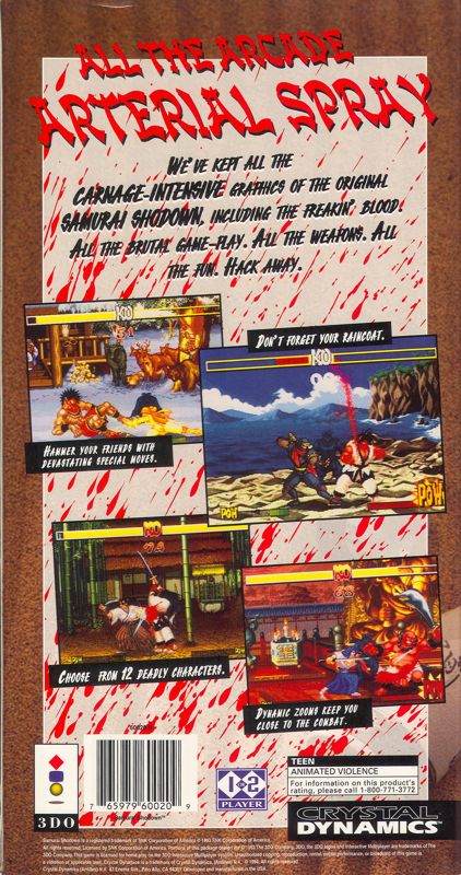 Samurai Shodown box art for 3DO